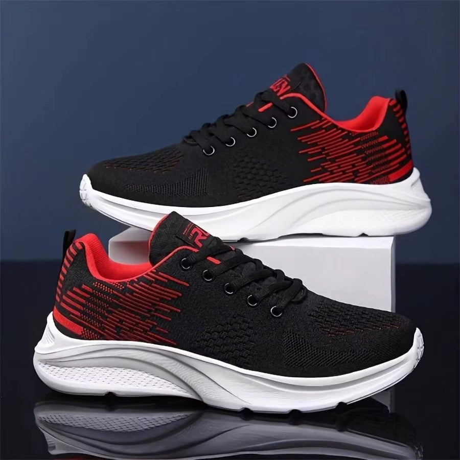 Men's Breathable Mesh Shoes For Spring And Summer,SoftSoled SlipOn PlusSize Tennis Casual Walking Hiking Shoes Outdoor Sports Outfits,Sneakers For Men